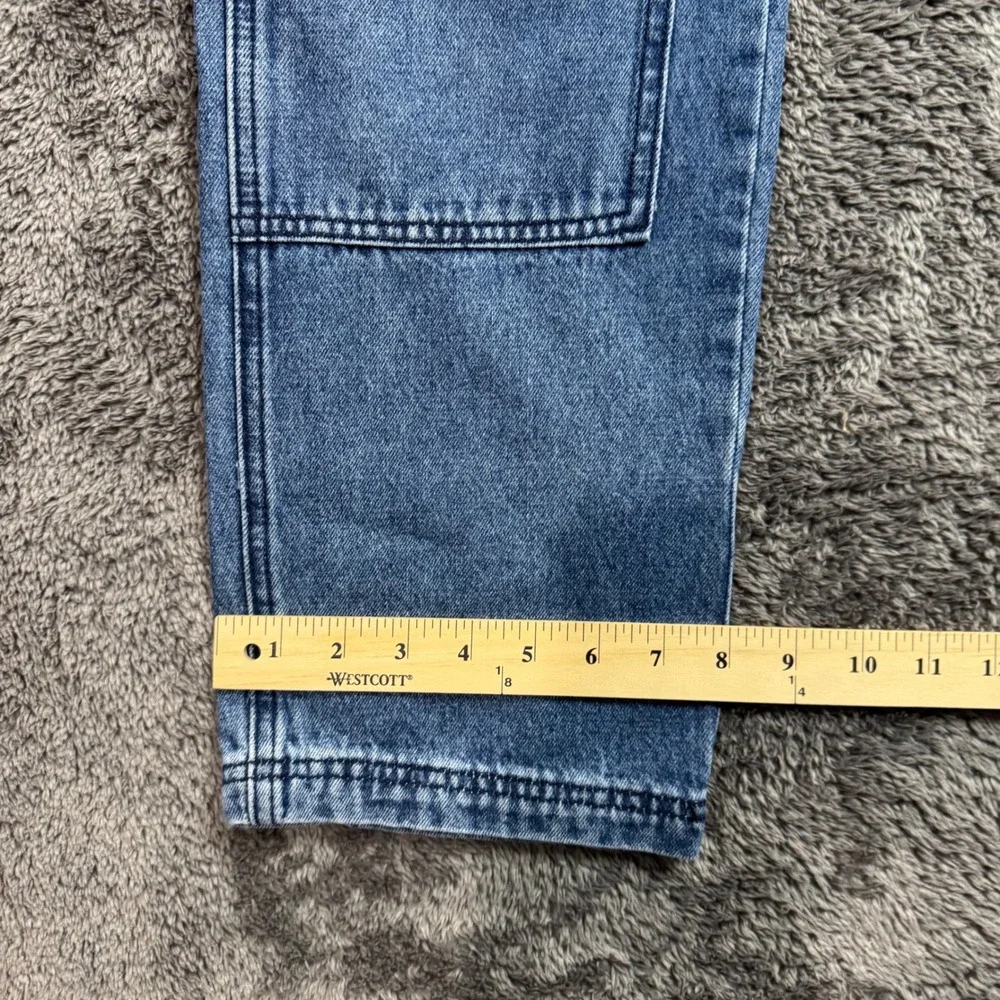 Von Dutch Originals Carpenter Jeans Blue Denim Double Knee Stretchy Size 28 NWT